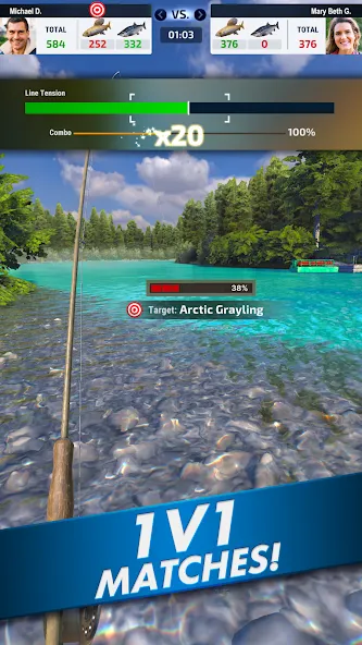 Ultimate Fishing! Fish Game мод на Андроид: Безлимитные деньги и приманки — скриншот 2 Ultimate Fishing! Fish Game мод на Андроид: Безлимитные деньги и приманки — скриншот 2