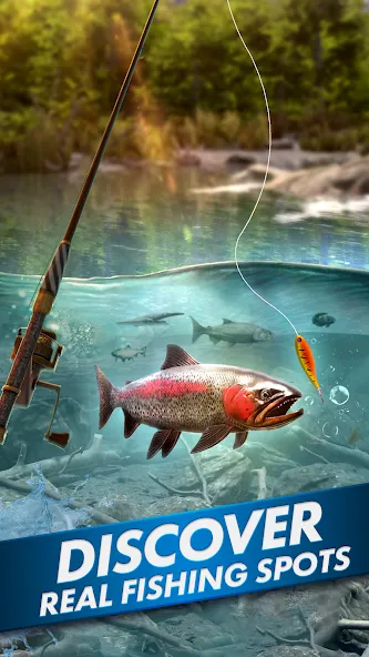 Ultimate Fishing! Fish Game мод на Андроид: Безлимитные деньги и приманки — скриншот 3 Ultimate Fishing! Fish Game мод на Андроид: Безлимитные деньги и приманки — скриншот 3