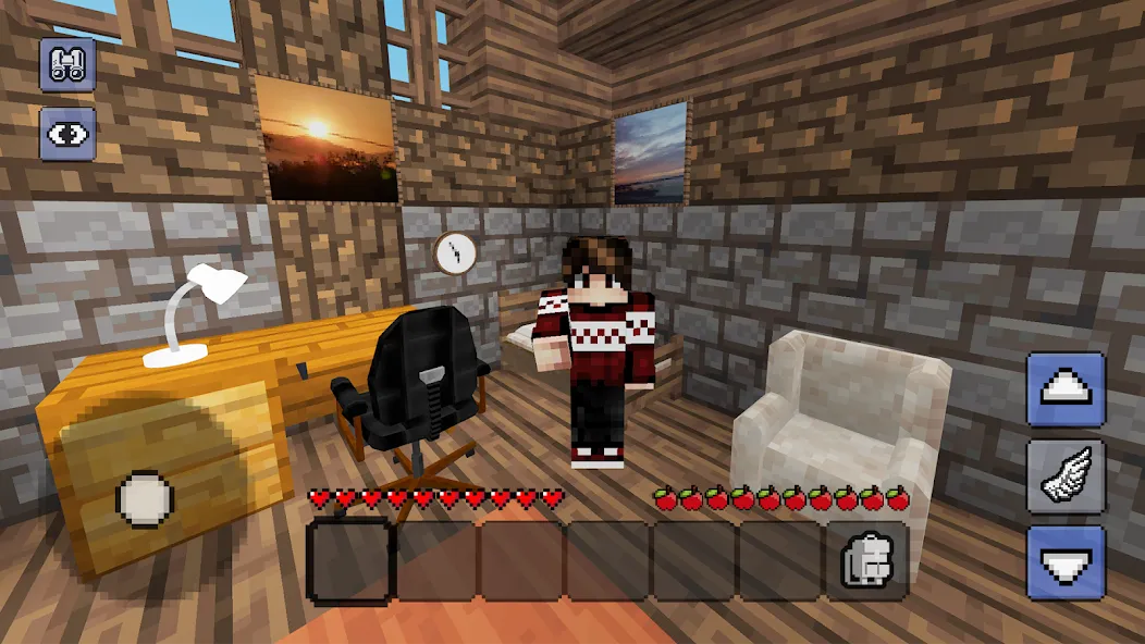 Megacraft - Block Craft (Мод: Безлимитные ресурсы и открыты все блоки) — скачать на Андроид — скриншот 1