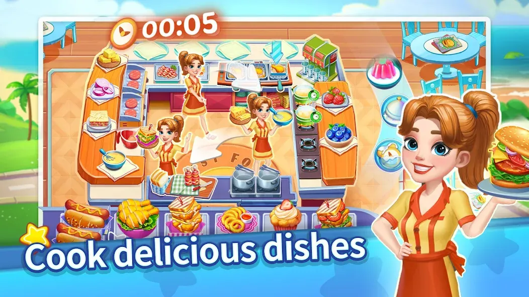 Скачать Cooking Master Adventure Games на Андроид с модом — Безлимитные монеты и энергия — скриншот 1