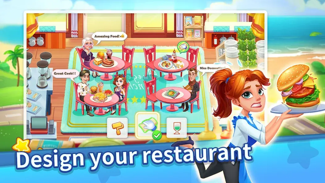 Скачать Cooking Master Adventure Games на Андроид с модом — Безлимитные монеты и энергия — скриншот 2