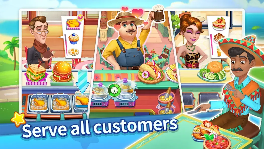 Скачать Cooking Master Adventure Games на Андроид с модом — Безлимитные монеты и энергия — скриншот 3
