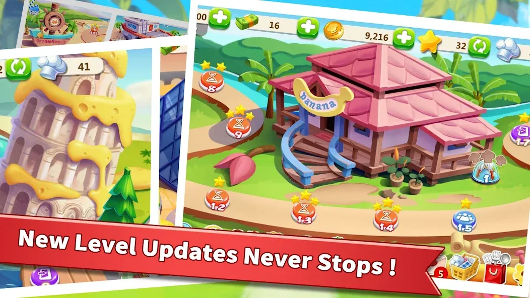 Скачать Rising Super Chef - Cook Fast бесплатно — Безлимитные монеты и энергия — скриншот 2