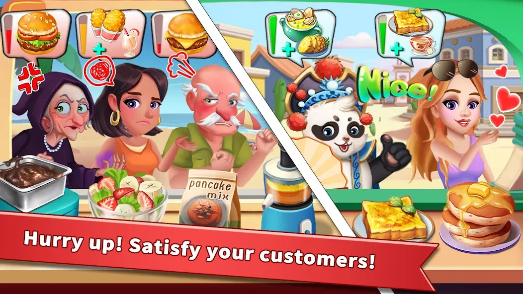 Скачать Rising Super Chef - Cook Fast бесплатно — Безлимитные монеты и энергия — скриншот 3