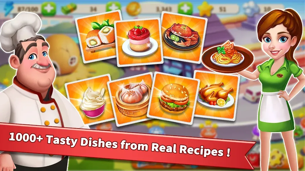 Скачать Rising Super Chef - Cook Fast бесплатно — Безлимитные монеты и энергия — скриншот 5
