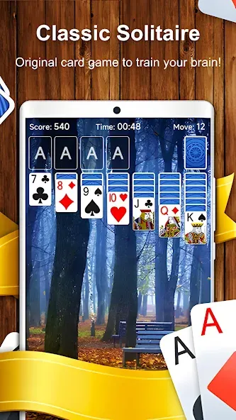 Solitaire Card Game взломанный APK — Без рекламы и безлимитные подсказки — скриншот 2 Solitaire Card Game взломанный APK — Без рекламы и безлимитные подсказки — скриншот 2