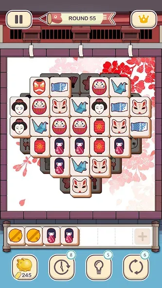 Мод Tile Fun - Triple Puzzle Game — Безлимитные подсказки и отмены ходов, скачать APK — скриншот 5 Мод Tile Fun - Triple Puzzle Game — Безлимитные подсказки и отмены ходов, скачать APK — скриншот 5
