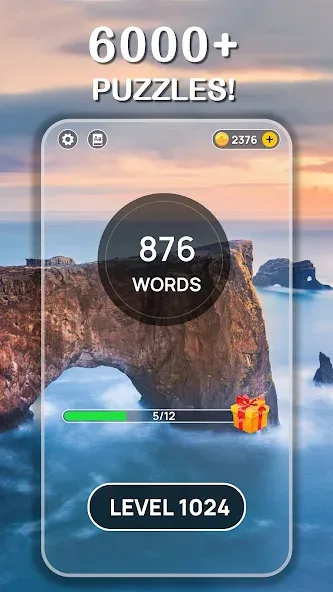 Word Scenery: Crossword на телефон — скачать мод: Безлимитные подсказки и открыты уровни — скриншот 4 Word Scenery: Crossword на телефон — скачать мод: Безлимитные подсказки и открыты уровни — скриншот 4