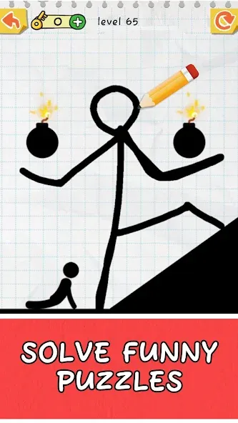 Draw 2 Save: Stickman Puzzle на телефон — скачать мод: Без рекламы и открыты все уровни — скриншот 4