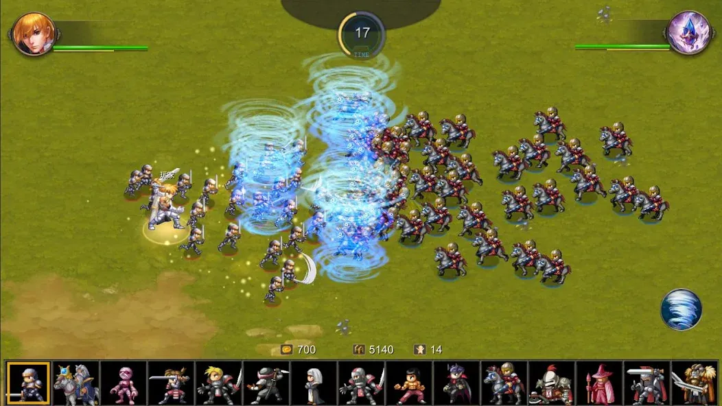 Miragine War мод на Андроид: Безлимитные ресурсы и усиленные юниты — скриншот 2