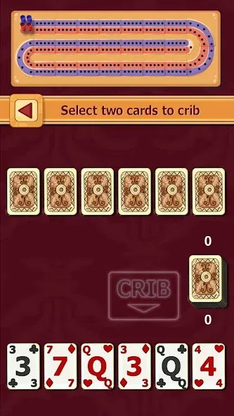 Мод Cribbage — Бесконечные очки и подсказки, скачать APK — скриншот 1 Мод Cribbage — Бесконечные очки и подсказки, скачать APK — скриншот 1
