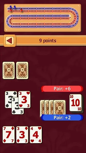 Мод Cribbage — Бесконечные очки и подсказки, скачать APK — скриншот 2 Мод Cribbage — Бесконечные очки и подсказки, скачать APK — скриншот 2