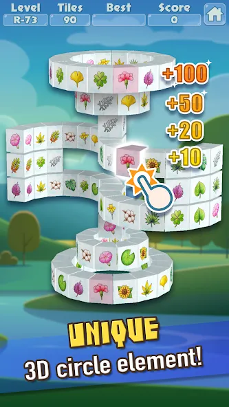 Скачать 3D Mahjong Triple Tile Match мод — Безлимитные монеты и подсказки — скриншот 2 Скачать 3D Mahjong Triple Tile Match мод — Безлимитные монеты и подсказки — скриншот 2