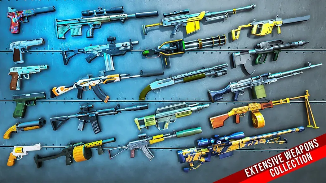 Скачать Fps Shooting Strike: Gun Games последней версии — Безлимитные патроны и оружие — скриншот 4 Скачать Fps Shooting Strike: Gun Games последней версии — Безлимитные патроны и оружие — скриншот 4