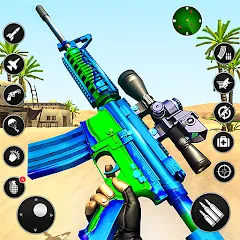 Скачать Fps Shooting Strike: Gun Games последней версии — Безлимитные патроны и оружие