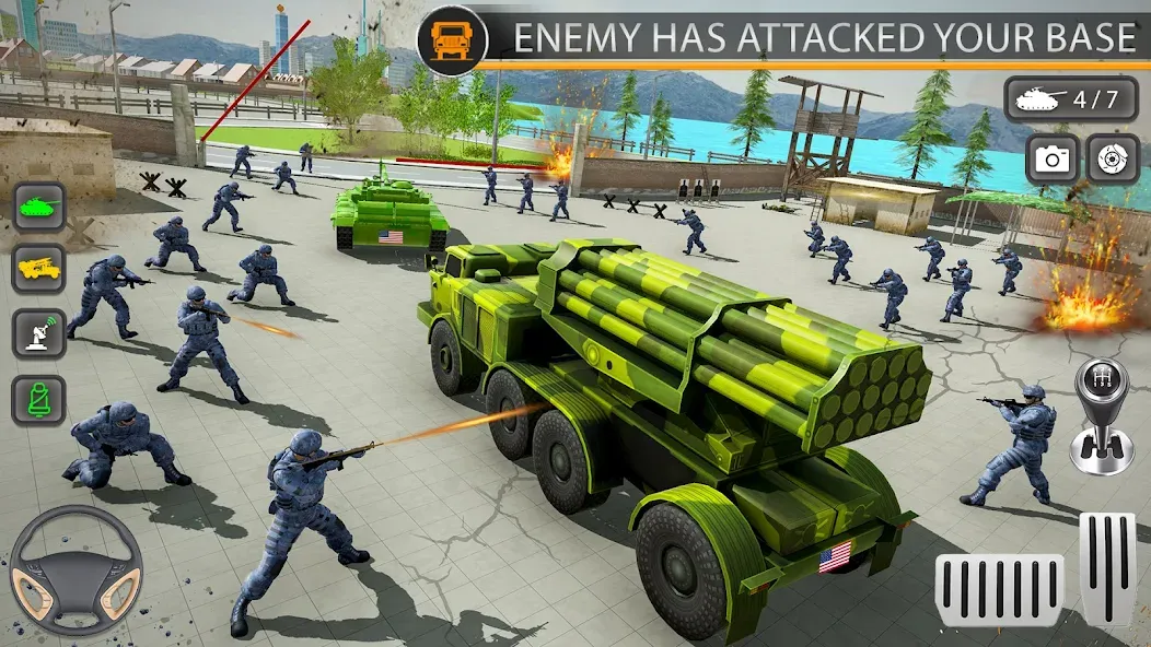Army Transport Military Games — скачать мод: Безлимитное топливо и все миссии — скриншот 1 Army Transport Military Games — скачать мод: Безлимитное топливо и все миссии — скриншот 1