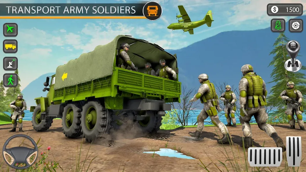 Army Transport Military Games — скачать мод: Безлимитное топливо и все миссии — скриншот 2 Army Transport Military Games — скачать мод: Безлимитное топливо и все миссии — скриншот 2