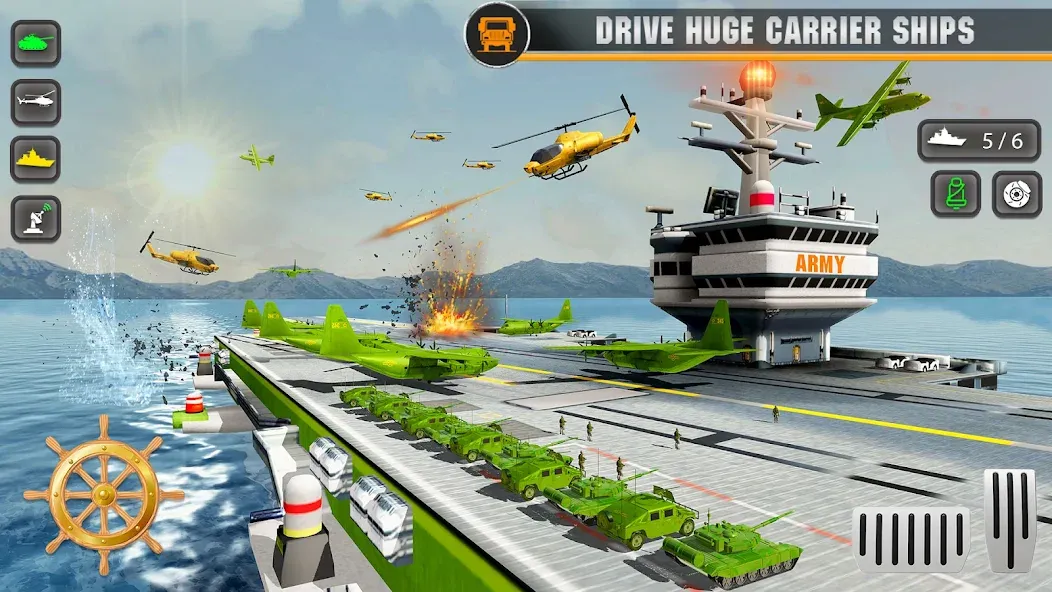 Army Transport Military Games — скачать мод: Безлимитное топливо и все миссии — скриншот 5 Army Transport Military Games — скачать мод: Безлимитное топливо и все миссии — скриншот 5