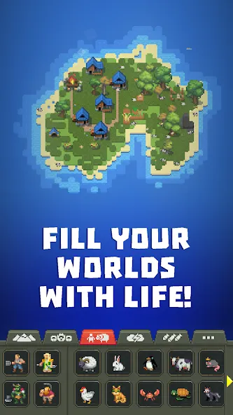 WorldBox - Sandbox God Sim MOD APK: Безлимитные ресурсы и всё открыто — скриншот 2
