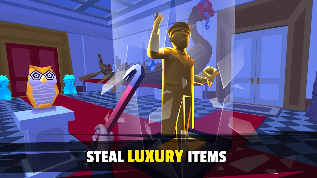 Скачать Robbery Madness 2:Stealth game на Андроид с модом — Безлимитные деньги и патроны — скриншот 2