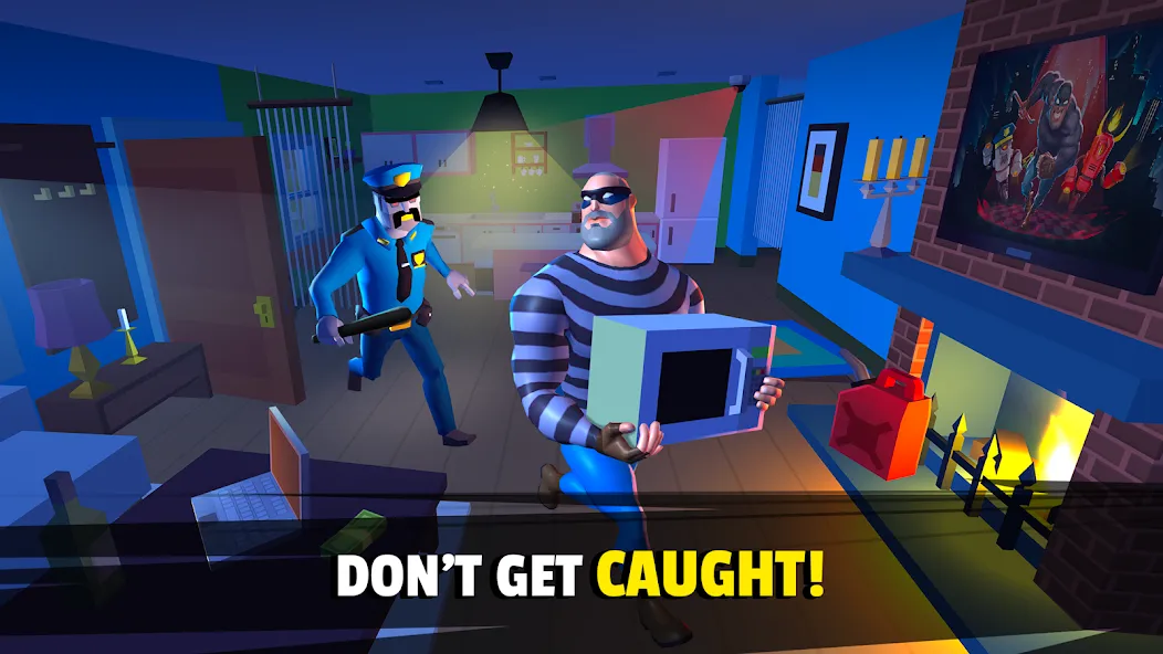 Скачать Robbery Madness 2:Stealth game на Андроид с модом — Безлимитные деньги и патроны — скриншот 4
