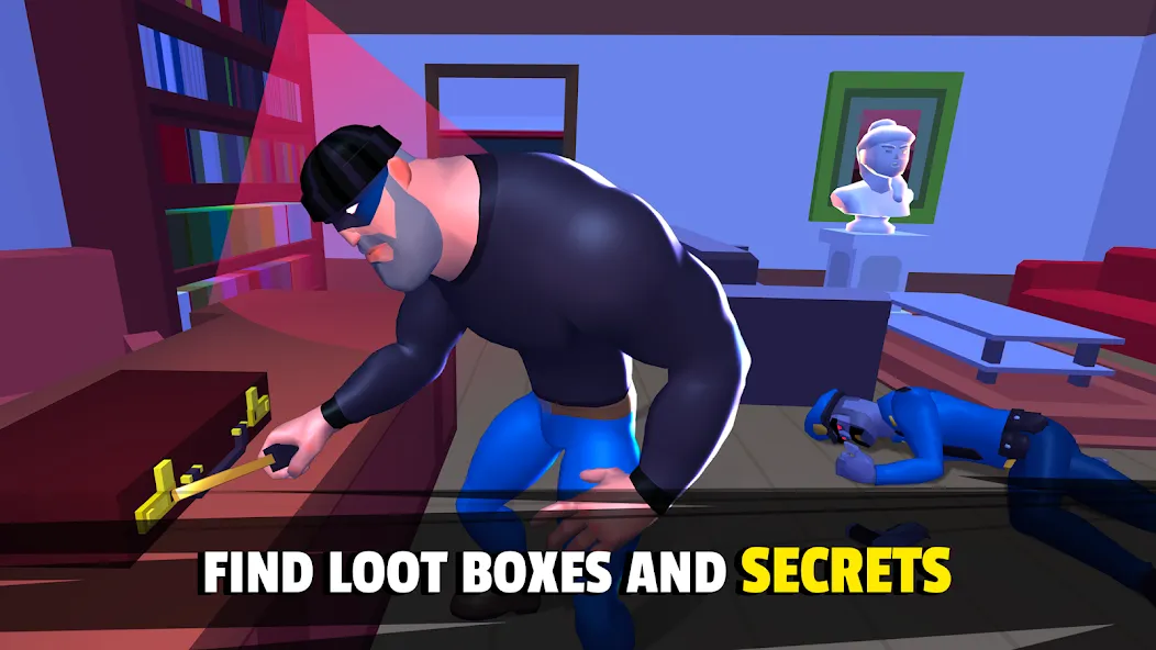 Скачать Robbery Madness 2:Stealth game на Андроид с модом — Безлимитные деньги и патроны — скриншот 5