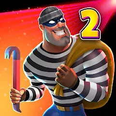 Скачать Robbery Madness 2:Stealth game на Андроид с модом — Безлимитные деньги и патроны