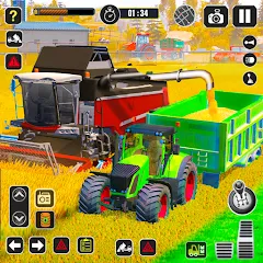 Tractor Farming Game Harvester взломанный APK — Безлимитные деньги и топливо