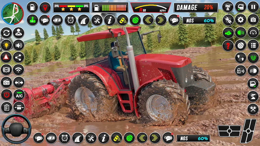 Indian Tractor Games Simulator MOD APK скачать на Андроид — Безлимитные деньги и топливо — скриншот 1 Indian Tractor Games Simulator MOD APK скачать на Андроид — Безлимитные деньги и топливо — скриншот 1