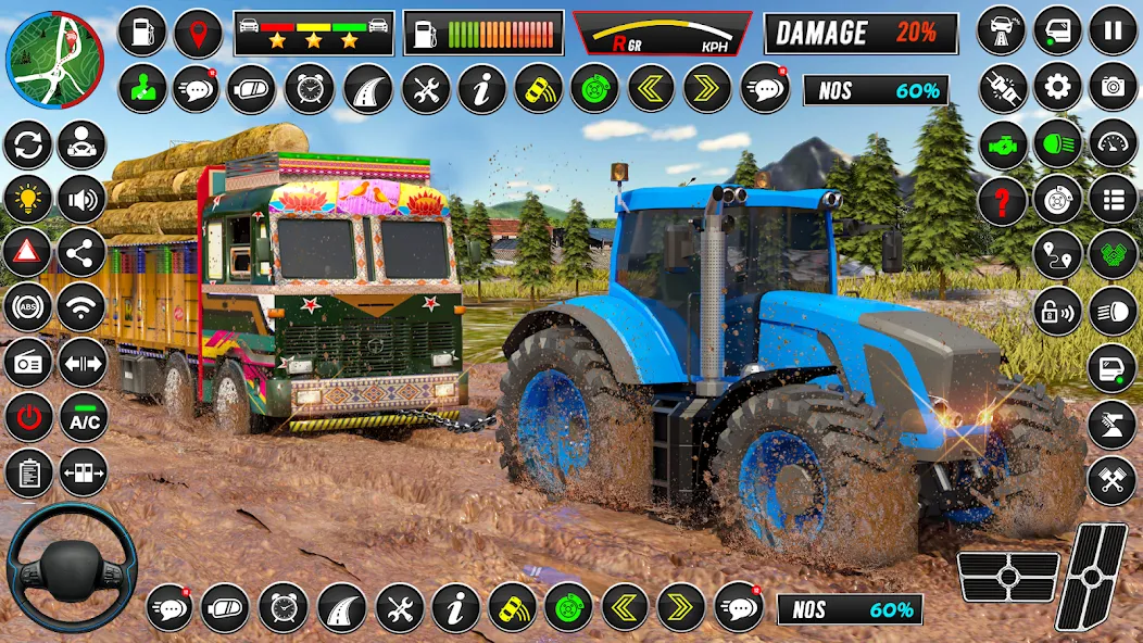 Indian Tractor Games Simulator MOD APK скачать на Андроид — Безлимитные деньги и топливо — скриншот 2 Indian Tractor Games Simulator MOD APK скачать на Андроид — Безлимитные деньги и топливо — скриншот 2