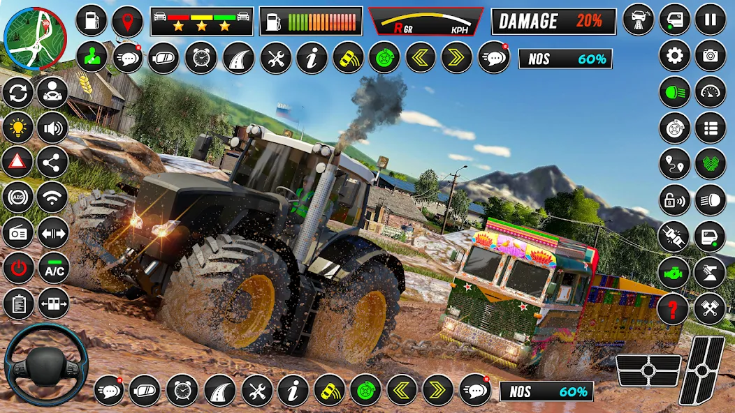 Indian Tractor Games Simulator MOD APK скачать на Андроид — Безлимитные деньги и топливо — скриншот 3 Indian Tractor Games Simulator MOD APK скачать на Андроид — Безлимитные деньги и топливо — скриншот 3