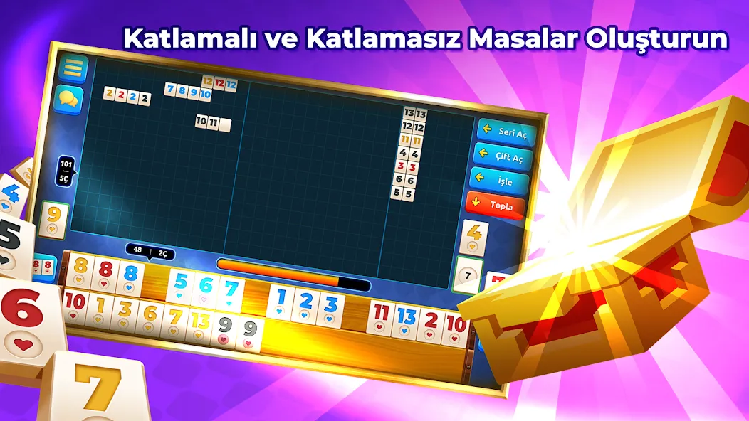 Mega 101 Okey - Çevrimiçi MOD APK скачать на Андроид — Sınırsız para ve tüm özellikler açık — скриншот 3 Mega 101 Okey - Çevrimiçi MOD APK скачать на Андроид — Sınırsız para ve tüm özellikler açık — скриншот 3