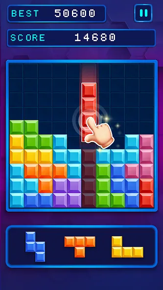 Скачать мод Block Puzzle: Popular Game — Безлимитные подсказки и бонусы — скриншот 3