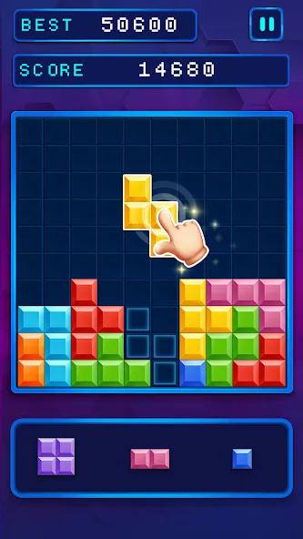 Скачать мод Block Puzzle: Popular Game — Безлимитные подсказки и бонусы — скриншот 4