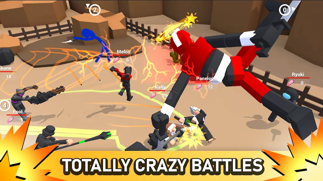 Smashgrounds.io: Ragdoll Arena — Безлимитные деньги и оружие, скачать мод APK — скриншот 3 Smashgrounds.io: Ragdoll Arena — Безлимитные деньги и оружие, скачать мод APK — скриншот 3