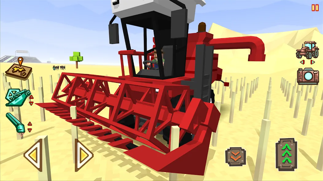 Мод Blocky Farm Racing & Simulator — Безлимитные деньги и топливо, скачать APK — скриншот 1