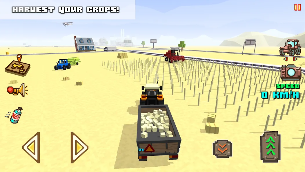Мод Blocky Farm Racing & Simulator — Безлимитные деньги и топливо, скачать APK — скриншот 4