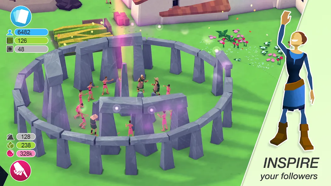 Godus (Мод: Безлимитные ресурсы и божественная сила) — скачать на Андроид — скриншот 3