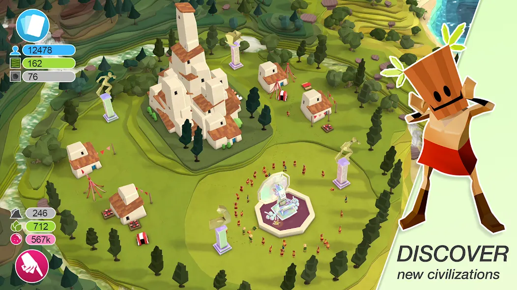 Godus (Мод: Безлимитные ресурсы и божественная сила) — скачать на Андроид — скриншот 4