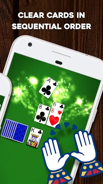 Crown Solitaire: Card Game MOD APK скачать на Андроид — Безлимитные подсказки и отмена ходов — скриншот 2