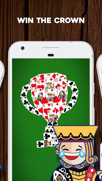 Crown Solitaire: Card Game MOD APK скачать на Андроид — Безлимитные подсказки и отмена ходов — скриншот 3