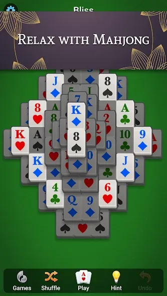 Mahjong Solitaire бесплатно на Андроид — мод: Без рекламы и все уровни открыты — скриншот 1 Mahjong Solitaire бесплатно на Андроид — мод: Без рекламы и все уровни открыты — скриншот 1