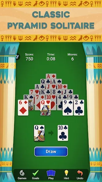 Pyramid Solitaire - Card Games — Без рекламы и бесконечные подсказки, скачать мод APK — скриншот 3 Pyramid Solitaire - Card Games — Без рекламы и бесконечные подсказки, скачать мод APK — скриншот 3