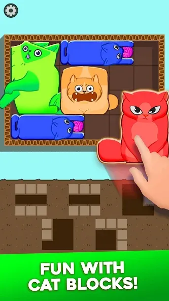 Block Puzzle Cats — скачать мод: Безлимитные подсказки и убрана реклама — скриншот 1 Block Puzzle Cats — скачать мод: Безлимитные подсказки и убрана реклама — скриншот 1