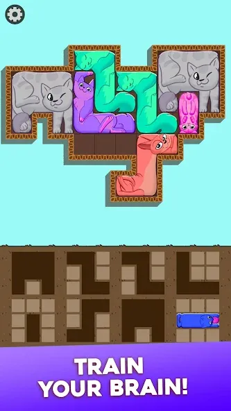 Block Puzzle Cats — скачать мод: Безлимитные подсказки и убрана реклама — скриншот 4 Block Puzzle Cats — скачать мод: Безлимитные подсказки и убрана реклама — скриншот 4