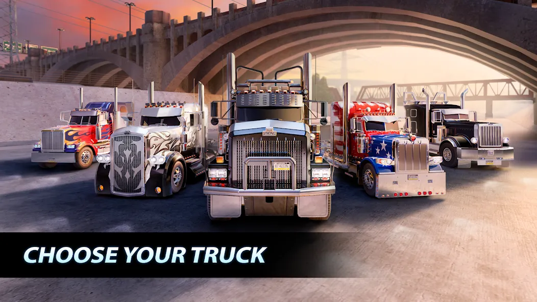 Big Rig Racing: Drag racing взлом на Андроид — Безлимитные деньги и топливо — скриншот 4