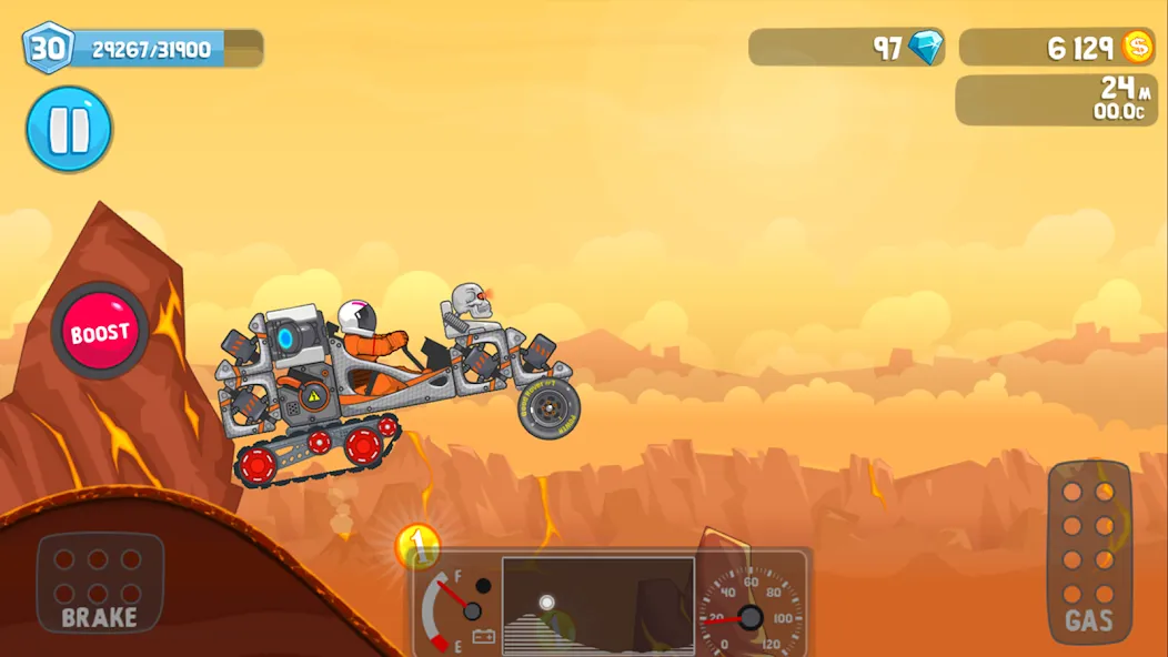 Мод Rovercraft:Race Your Space Car — Безлимитные деньги и топливо, скачать APK — скриншот 3