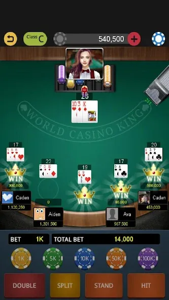 Скачать World Blackjack King — Безлимитные фишки и открыты столы — скриншот 2 Скачать World Blackjack King — Безлимитные фишки и открыты столы — скриншот 2