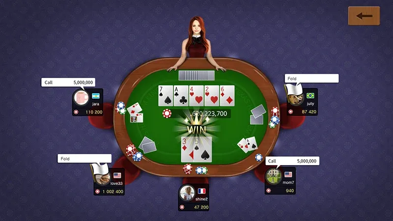 Texas holdem poker king бесплатно на Андроид — мод: Безлимитные фишки и все функции открыты — скриншот 2