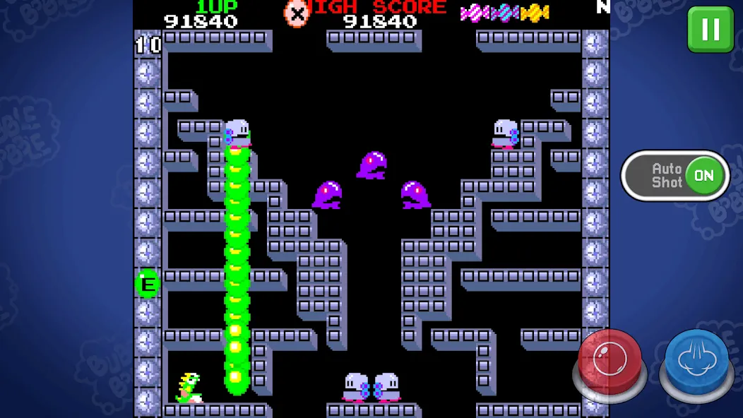 Скачать взлом BUBBLE BOBBLE classic — Бесконечные жизни и все уровни открыты — скриншот 2 Скачать взлом BUBBLE BOBBLE classic — Бесконечные жизни и все уровни открыты — скриншот 2